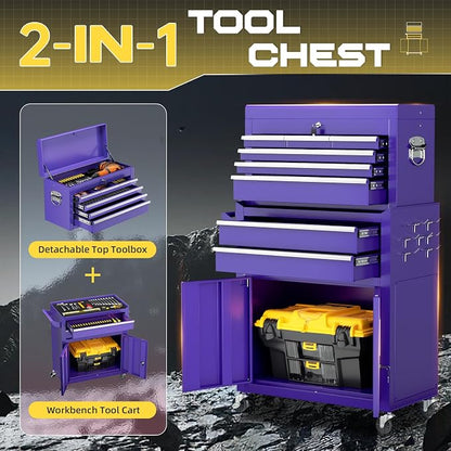 8-Drawer Rolling Tool Chest - Image 4