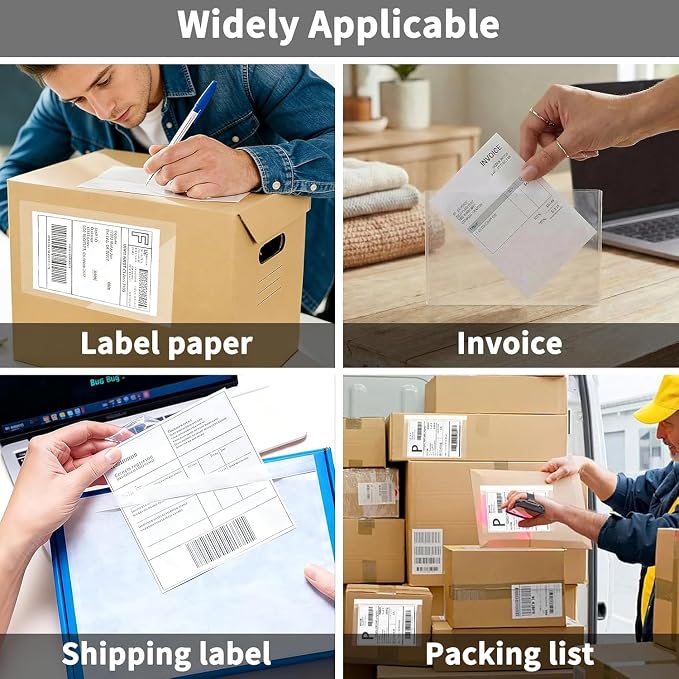 9527 Product 6" x 9" Clear Adhesive Top Loading Packing List Clear Shipping - Image 7