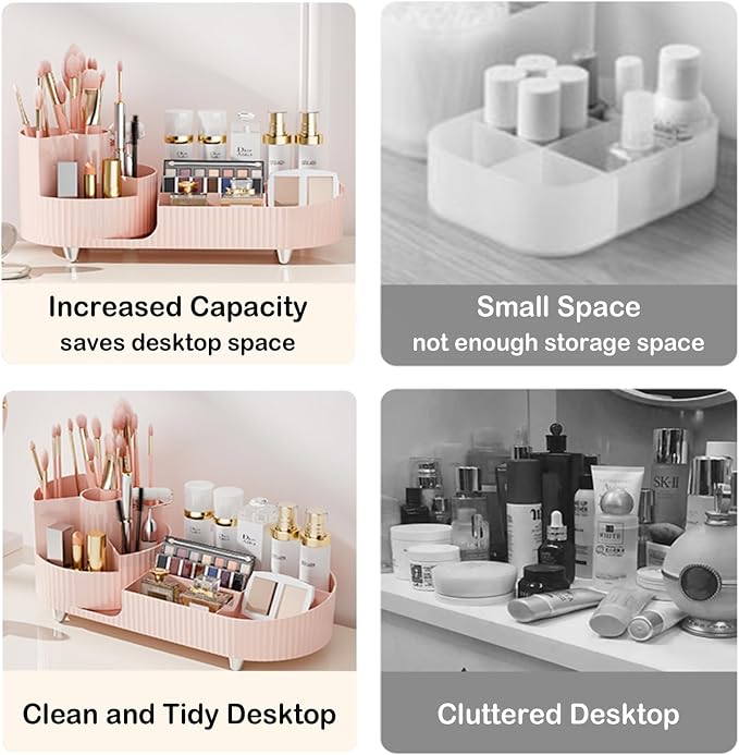 Pink Rotating Vanity Organizer - Image 6