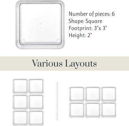 STORi SimpleSort 6-Piece Stackable Clear Drawer Organizer Set | 3" x 3" x 2" - Image 5