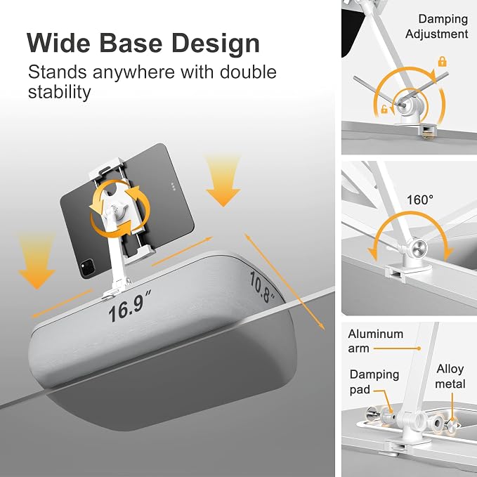 Tablet Stand Pillow with Snack Bowl, iPad Lap Holder - Image 6