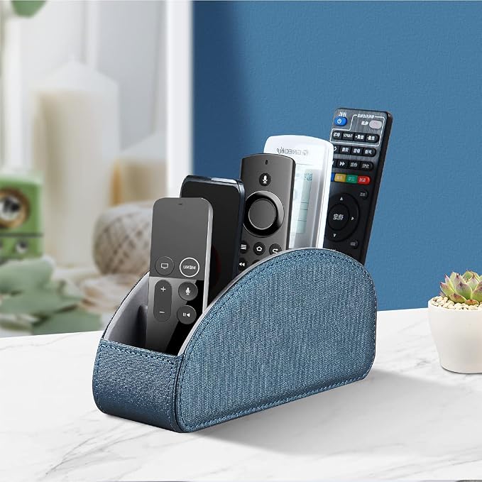 Remote Control Holder Leather TV Remote Caddy - Image 7