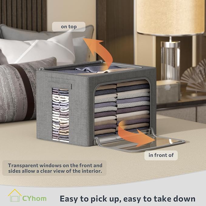 CYhom 3Pack Foldable Storage Bins - Image 2
