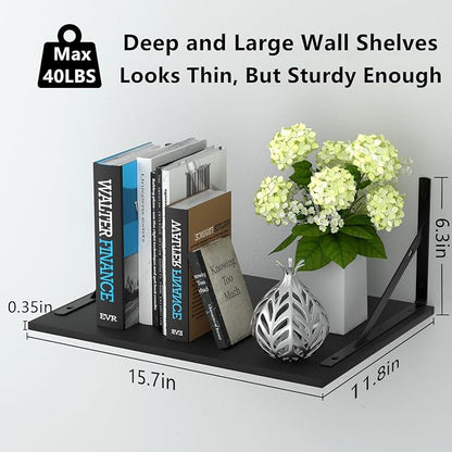 Deep Floating Wall Shelves - Image 3