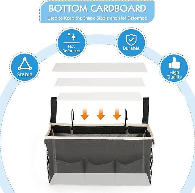 Bedside Storage Caddy/Bedside Hanging Storage Bag - Image 6