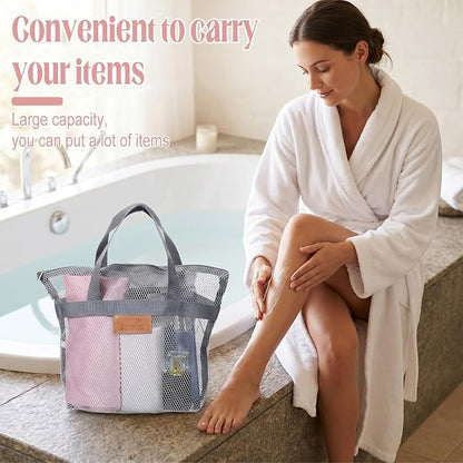 KALIONE Mesh Shower Caddy Bag, Portable Gym Shower Bag, Quick Dry Hanging - Image 5