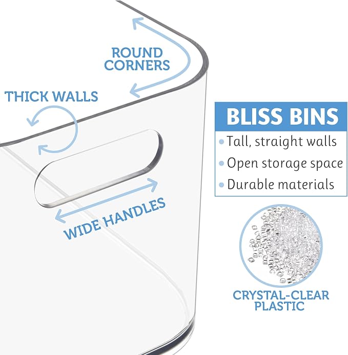 STORi Bliss 10" x 6" Open Clear Pantry Organizer Bin, Plastic Containers - Image 8