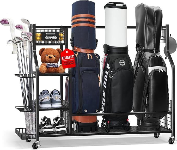 Golf Bag Storage Garage Organizer, Golf Bag Storage Stand and Other Golfing by Unknown