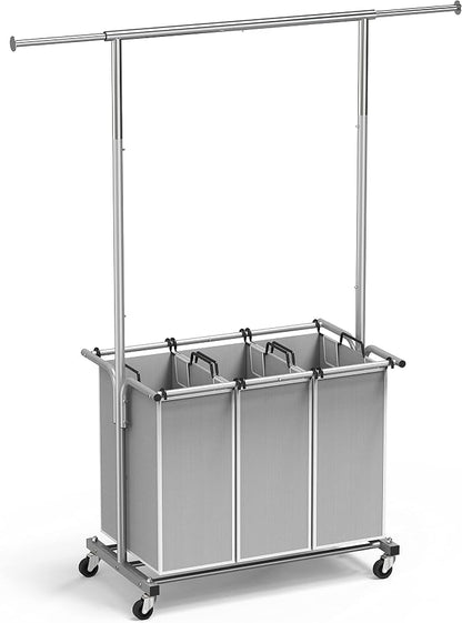 Simple Houseware 3 Bags Laundry Sorter - Image 9