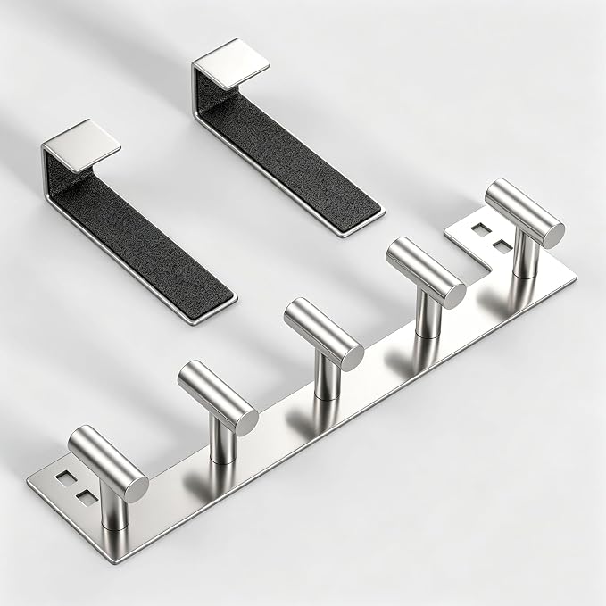 PMMASTO Over The Door Hooks, Fits 1-3/4" Thick Door No Drill Hooks - Image 6