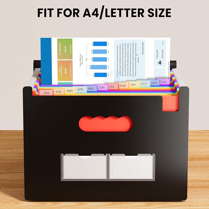 Sooez 24 Pockets Expanding File Folder - Image 3
