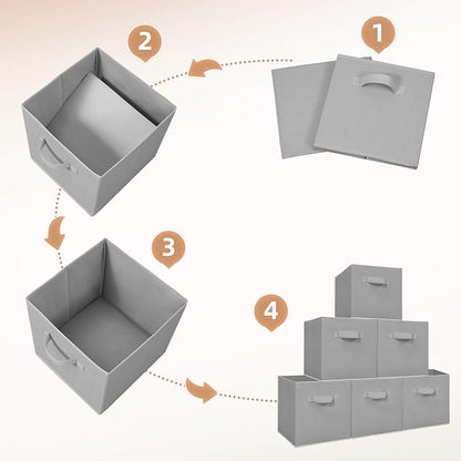 Storage Cubes - STORAGE MANIAC, 11 Inch Collapsible Storage Bins - Image 6