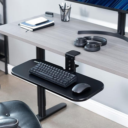 VIVO Clamp-on 23 x 10 inch Rotating Computer Keyboard and Mouse Tray, Extra - Image 2