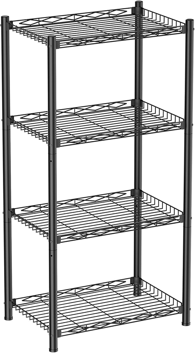 VETALLO 4 Tier Wire Shelf Storage Metal Shelves | Storage Rack, Utility Corner by Unknown