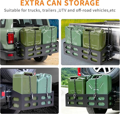 Dual Jerry Gas Cans Holder Rack - Image 5