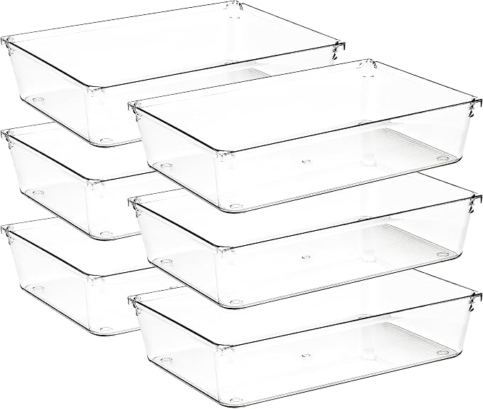 6 Pack Drawer Organizer by Ravinte+Decor