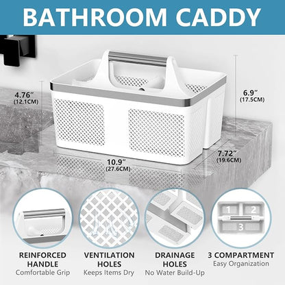 2Pack Shower Caddy Dorm: Portable Bathroom Caddy Organizer - Image 2