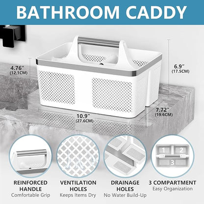 Plastic Shower Caddy Dorm: Portable Bathroom Caddy Organizer - Image 2