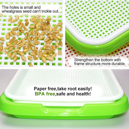 4 Layers Sprout Trays with Extra Strength Plastic Shelf Soil-Free Healthy - Image 2