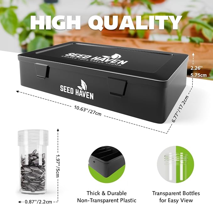 Seed Organizer Storage Box, Seed Holder Packet Organizer, Seed Vault Container - Image 5