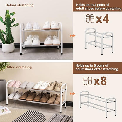 Gonfoam Expandable 2-Tier Shoe Rack - Image 6