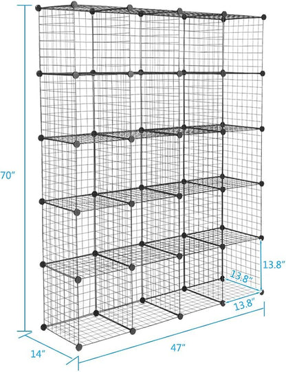 20 - Cube Organizer: Wire Cube Storage - Image 2