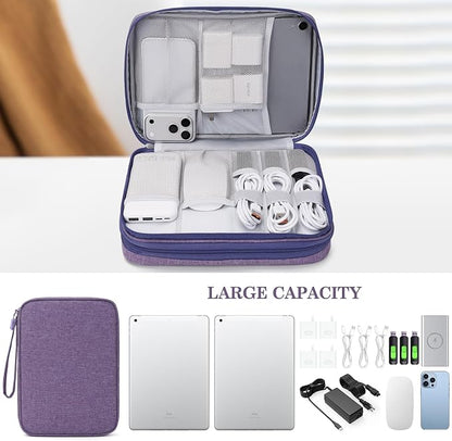 FYY Electronic Organizer, Extra Large Travel Cable Organizer Bag Pouch Portable - Image 6