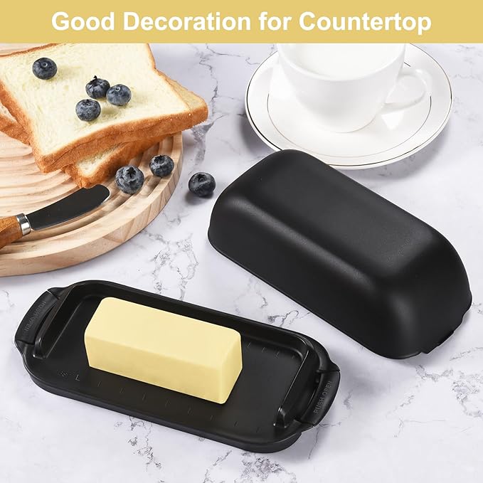 AONCO Butter Dish with Lid, Butter Container Holds - Image 7