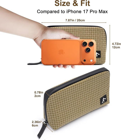 simtoper Small Electronics Organizer Travel Case – Slim Travel Cable Pouch - Image 2