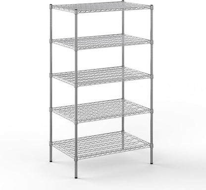 24" Deep x 36" Wide x 64" Height Wire Shelving Kit | 5-Tier | NSF Commercial by Regal+Altair