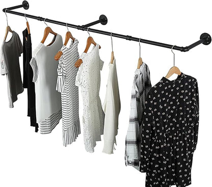 Oroonoko 72inch Industrial Pipe Clothes Rack Wall Mount by Oroonoko