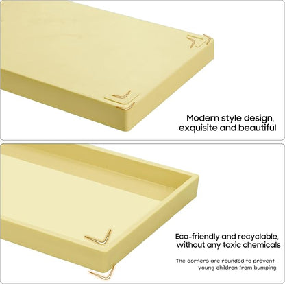 Vanity and Bathroom Tray, 9.8" ABS Countertop Organizer, Waterproof Vanity Tray - Image 6