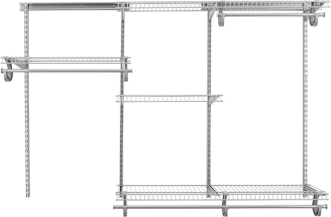 ClosetMaid ShelfTrack Wire Closet Organizer System, Adjustable from 4 to 6 Ft. by ClosetMaid
