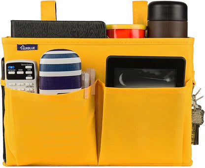 Surblue Bedside Caddy Hanging Bed Organizer Storage Bag Pocket - Image 4