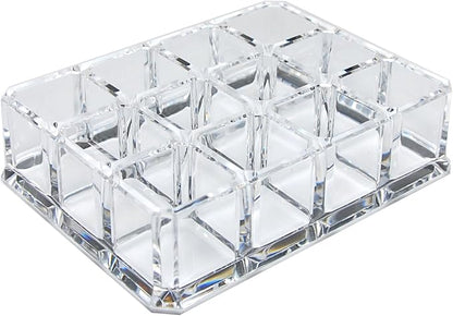 GQ QG Rectangular Clear Acrylic Cosmetic Organizer Makeup Lipstick & Lip Gloss - Image 2