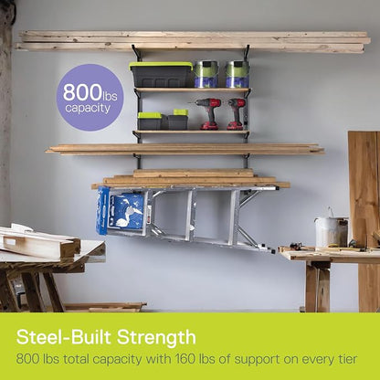 Delta Heavy Duty Lumber Storage Rack Cycle, Holds Up to 800 lbs - Image 3
