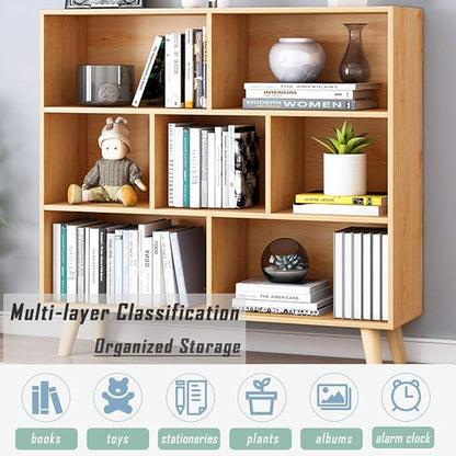IOTXY Wooden Open Shelf Bookcase - Image 5