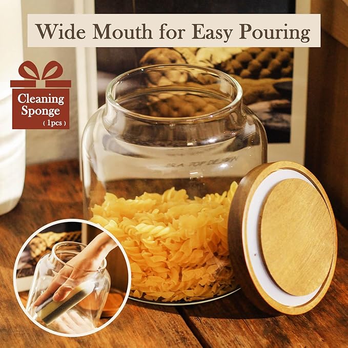 Labina Glass Storage Container Airtight Food Jars Kitchen Canister - Image 6