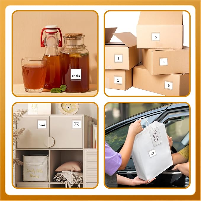 100 Pcs 2.16" X 1.96" Adhesive Pockets, Label Sleeves Index Card Sleeves | Tote - Image 4