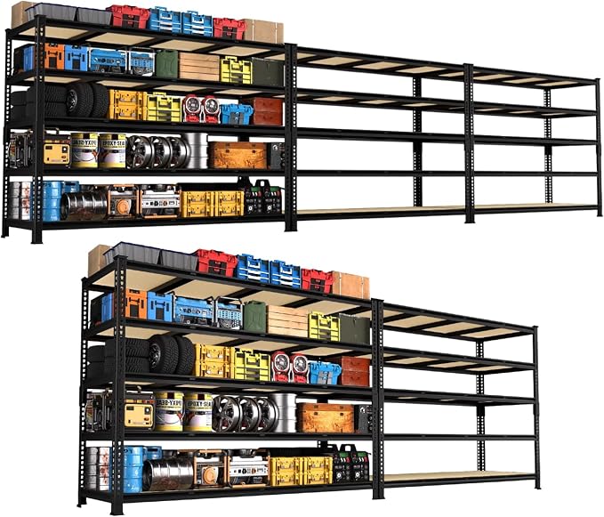 PrimeZone 60" W X 24" D X 72" H Heavy Duty Garage Storage Shelves by PrimeZone
