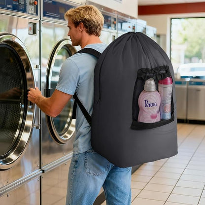 Lifewit Laundry Bag, Extra Large Laundry Backpack - Image 7