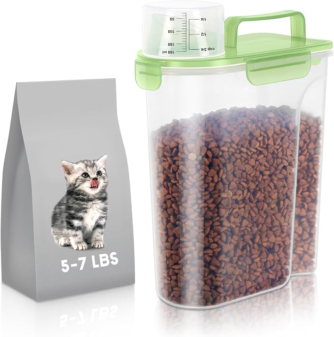 5-7Lbs/6Qt Dog Cat Storage Container Portable by LEAWALK