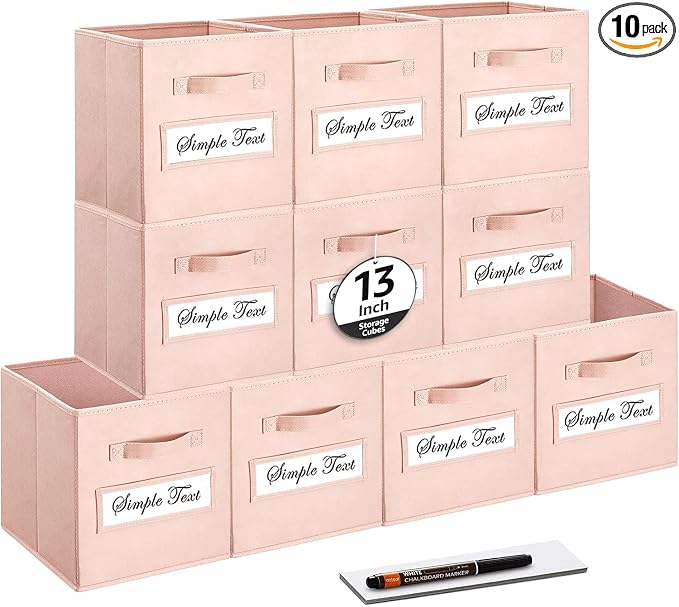 13x13x13 storage cube bins Fabric storage cubes by Artsdi