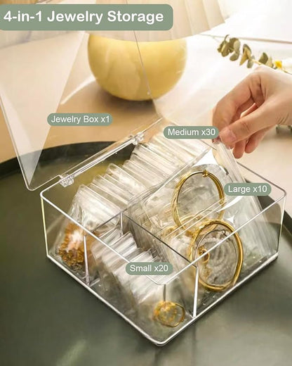 2 Pack 4 In 1 Acrylic Jewelry Organizers and Storage - Image 2