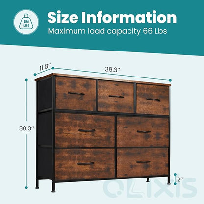OLIXIS 7 Drawer Closet Organizer, Storage Tower - Image 3