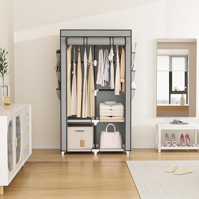 VTRIN Portable Closet Wardrobe for Hanging Clothes - Image 2