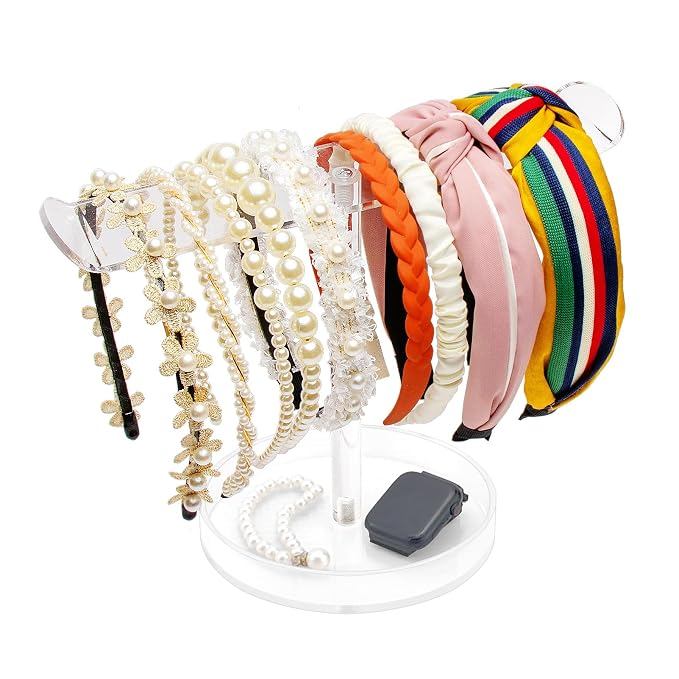 Bigfety Acrylic Headband Holder Organizer, Hair Hoop Display Stand, 1 Pack by Bigfety