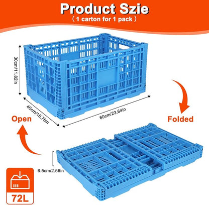 72L Collapsible Milk Crates - Image 2