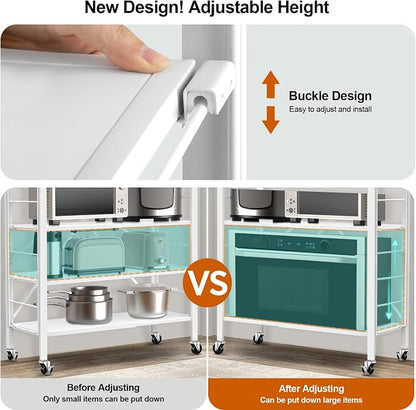 Himix 6 Tier Foldable Storage Shelves, Expandable Folding Bookshelf - Image 4