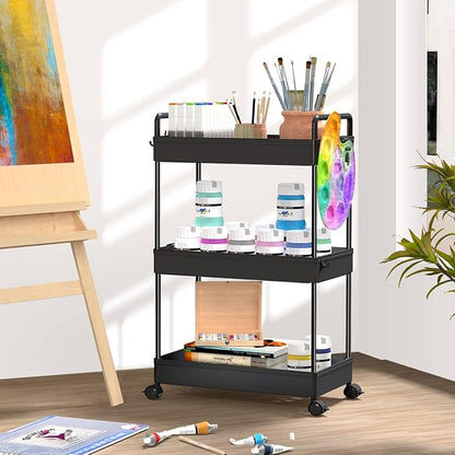 SOLEJAZZ 3 Tier Rolling Storage Cart - Image 5